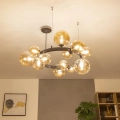 Brilagi - Żyrandol LED na linkach MILLA 15xG9/3W/230V czarny/chrom/złoty
