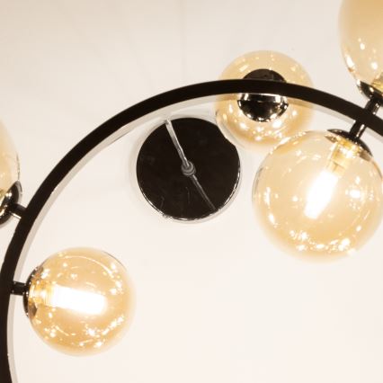 Brilagi - Żyrandol LED na linkach MILLA 15xG9/3W/230V czarny/chrom/złoty