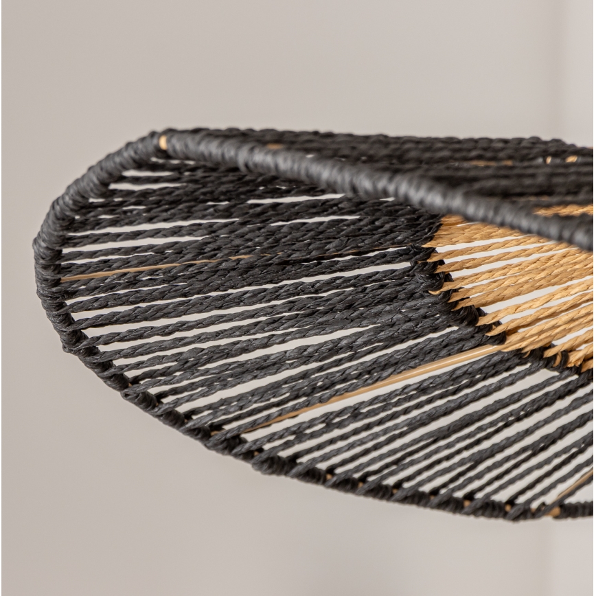 Brilagi - Żyrandol LED na przewodzie CERIA BOHO 1xE27/40W/230V śr. 80 cm czarny/brązowy