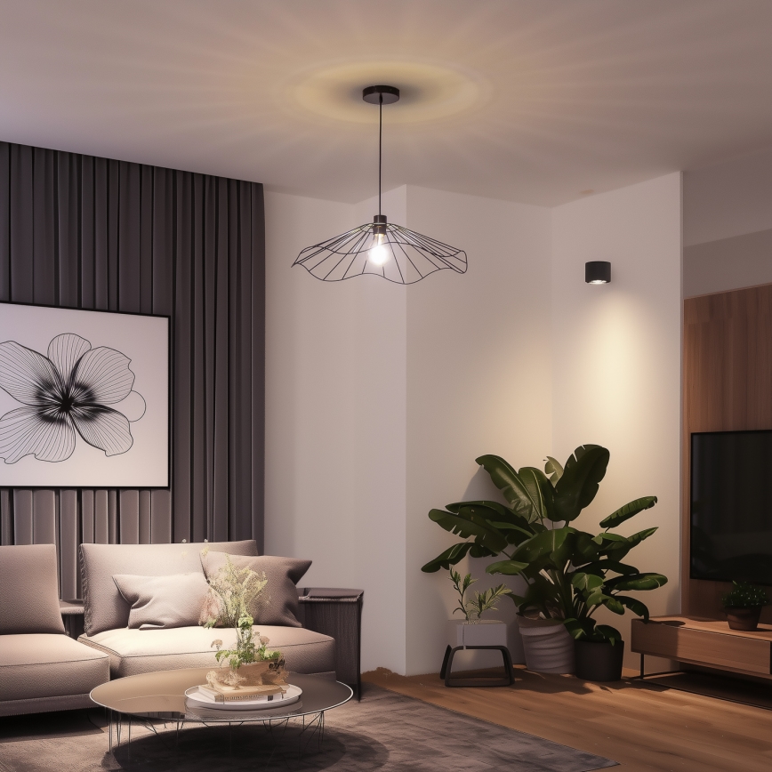 Brilagi - Żyrandol LED na przewodzie CERIA WIRE 1xE27/40W/230V śr. 60 cm czarny