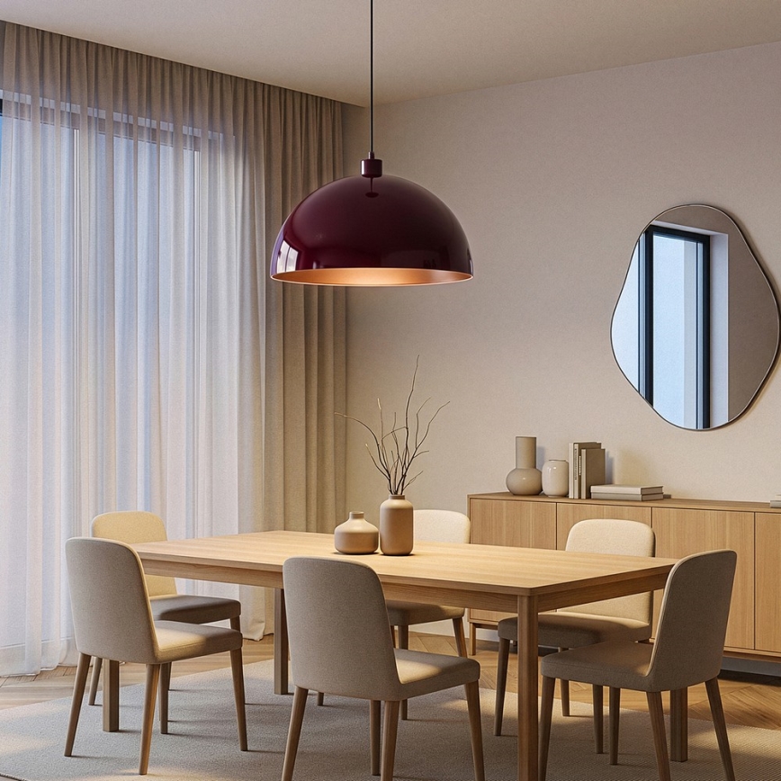 Brilagi - Żyrandol LED na przewodzie METALO 1xE27/40W/230V śr. 40 cm burgundowy/miedziany