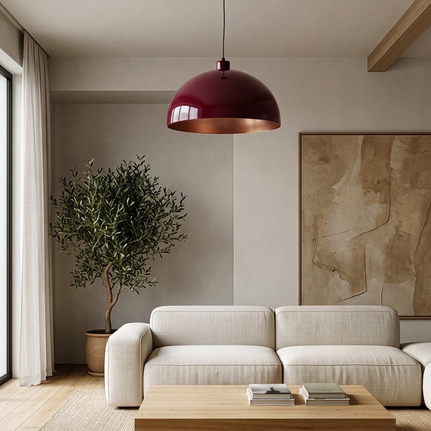 Brilagi - Żyrandol LED na przewodzie METALO 1xE27/40W/230V śr. 40 cm burgundowy/miedziany