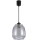 Brilagi - Żyrandol LED na przewodzie RETRO GLASS 1xE27/60W/230V Ø 26 cm czarny/dymnoszary