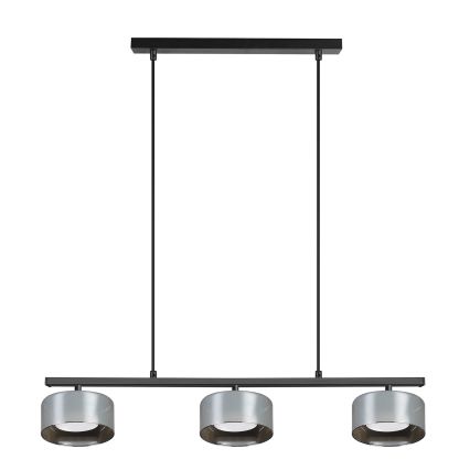 Brilagi - LED RGB+CCT ściemnialny żyrandol wiszący na linkach AURA LUX 3xGX53/14W/230V 2700-6500K Wi-Fi Tuya czarny/dymiony