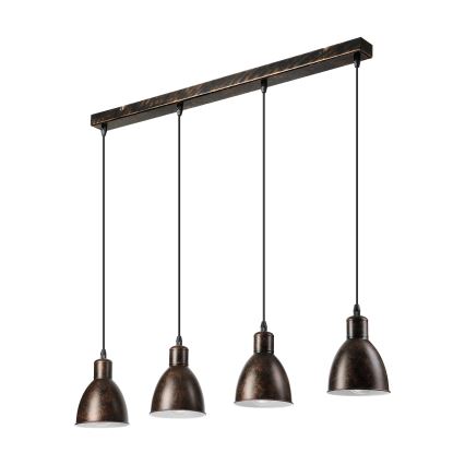 Brilagi - Żyrandol LED RIDDY na linkach 4xE27/60W/230V miedziany/patina