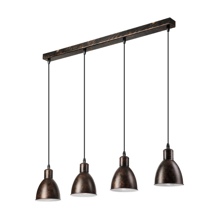 Brilagi - Żyrandol LED RIDDY na linkach 4xE27/60W/230V miedziany/patina