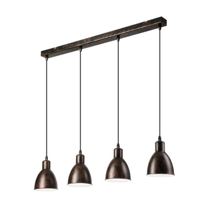 Brilagi - Żyrandol LED RIDDY na linkach 4xE27/60W/230V miedziany/patina