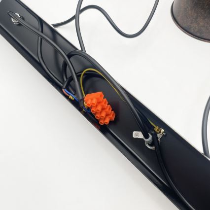 Brilagi - Żyrandol LED RIDDY na linkach 4xE27/60W/230V miedziany/patina