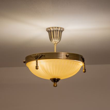 BRILAGI - Żyrandol na drążku CLASSIC 3xE14/60W/230V mosiądz