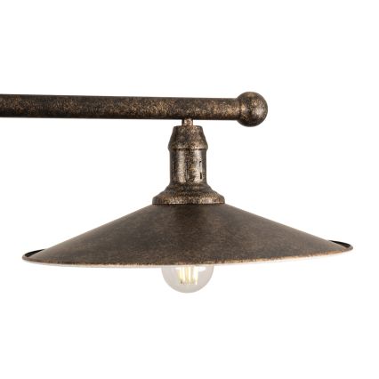 BRILAGI - Żyrandol na drążku FORGE 2xE27/60W/230V miedź/patyna