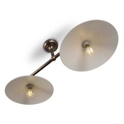 BRILAGI - Żyrandol na drążku FORGE 2xE27/60W/230V miedź/patyna