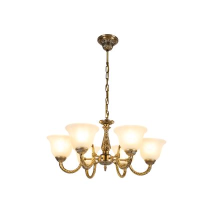 Brilagi - Żyrandol na łańcuchu CLASSIC 6xE14/10W/230V mosiądz