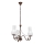 Brilagi - Żyrandol na łańcuchu COTTAGE 3xE14/40W/230V brązowy/biały