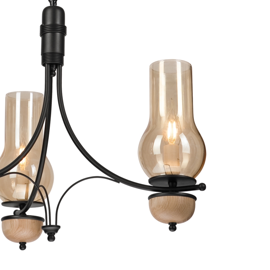 Brilagi - Żyrandol na łańcuchu COTTAGE 3xE14/40W/230V buk/brązowy