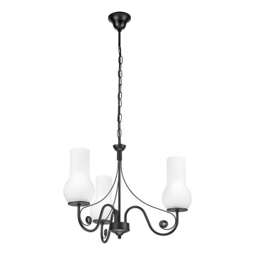 Brilagi - Żyrandol na łańcuchu COTTAGE 3xE14/40W/230V czarny/biały