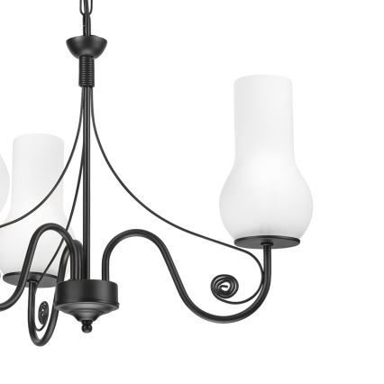 Brilagi - Żyrandol na łańcuchu COTTAGE 3xE14/40W/230V czarny/biały