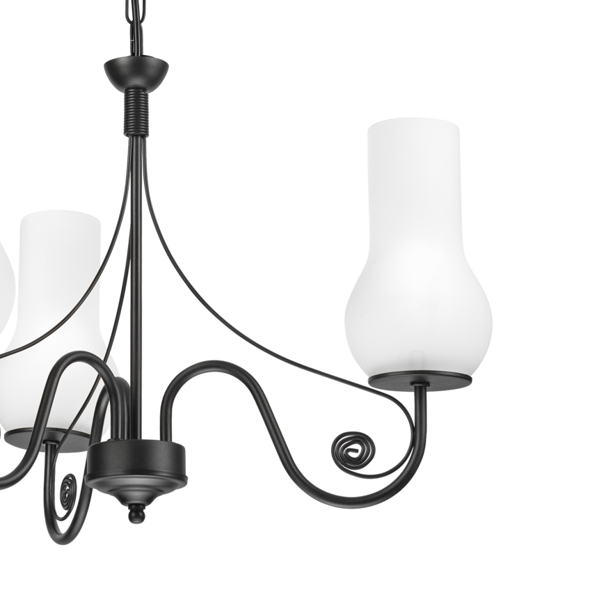 Brilagi - Żyrandol na łańcuchu COTTAGE 3xE14/40W/230V czarny/biały