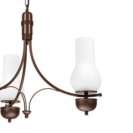 Brilagi - Żyrandol na łańcuchu COTTAGE 3xE14/40W/230V dąb/biały