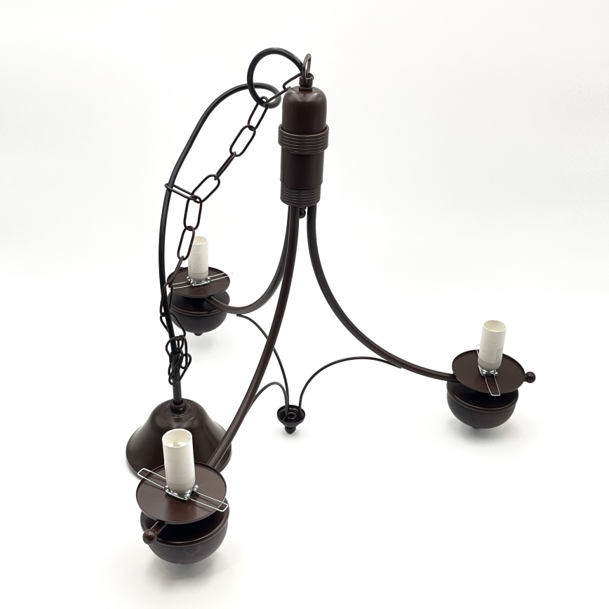 Brilagi - Żyrandol na łańcuchu COTTAGE 3xE14/40W/230V dąb/brązowy