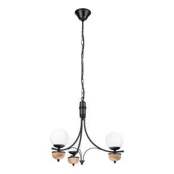 Brilagi - Żyrandol na łańcuchu COTTAGE 3xG9/40W/230V buk/biały
