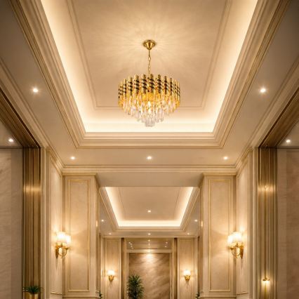 Brilagi - Żyrandol na łańcuchu CRISTAL 5xE14/40W/230V śr. 38 cm