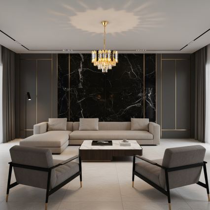 Brilagi - Żyrandol na łańcuchu CRISTAL 5xE14/40W/230V śr. 38 cm