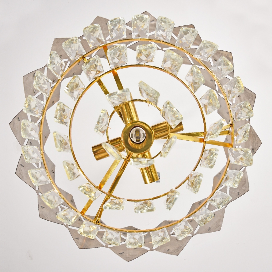 Brilagi - Żyrandol na łańcuchu CRISTAL 5xE14/40W/230V, średnica 38 cm, złoty/czarny