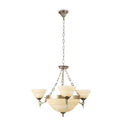 BRILAGI - Żyrandol na łańcuchu DAHLIA 6xE27/40W/230V, śr. 74 cm, mosiądz