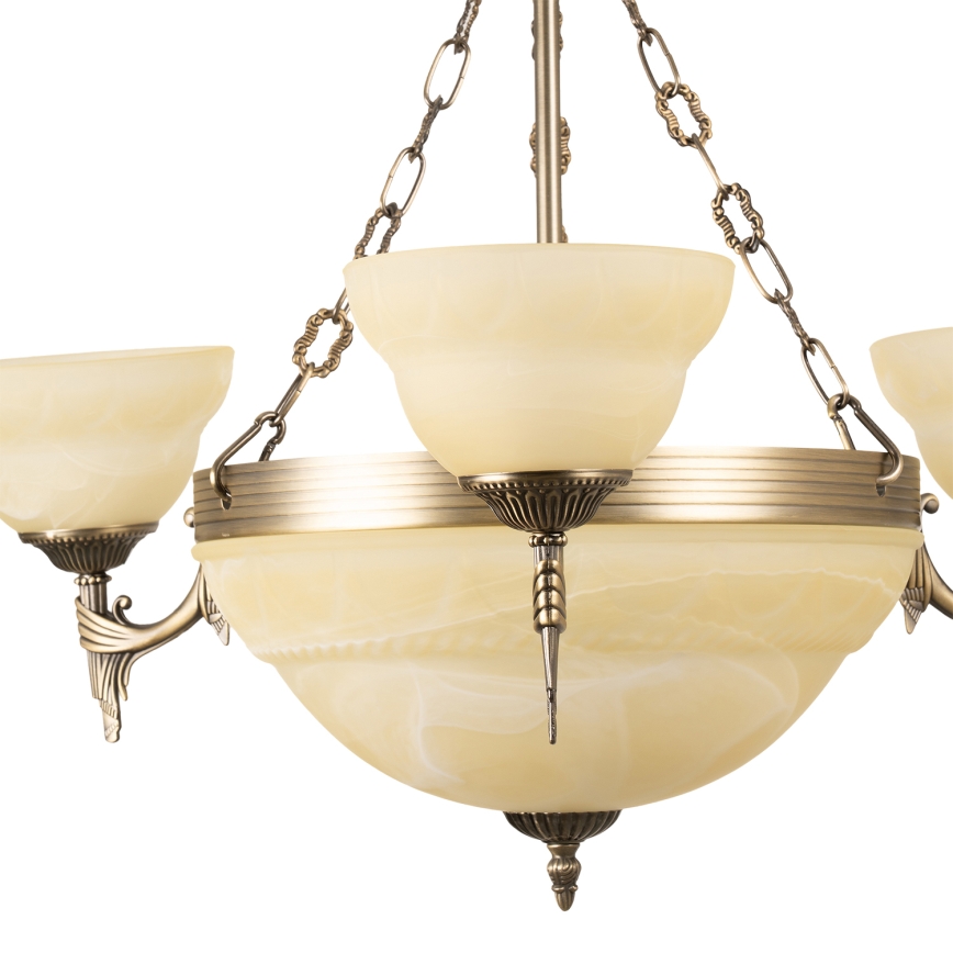 BRILAGI - Żyrandol na łańcuchu DAHLIA 6xE27/40W/230V, śr. 74 cm, mosiądz