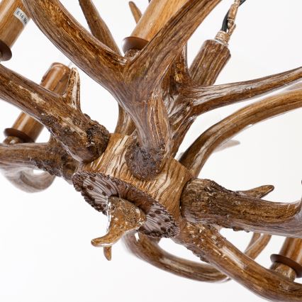 Brilagi - Żyrandol na łańcuchu DEER 6xE14/10W/230V śr. 70 cm poroże