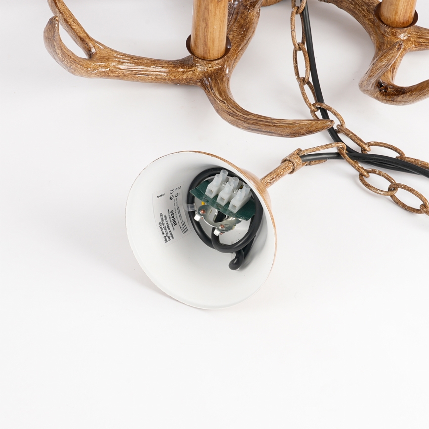 Brilagi - Żyrandol na łańcuchu DEER 6xE14/10W/230V śr. 70 cm poroże