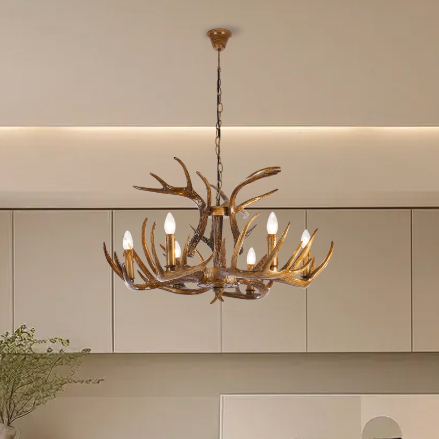 Brilagi - Żyrandol na łańcuchu DEER 6xE14/10W/230V Ø 80 cm