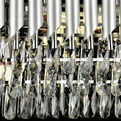 Brilagi - Żyrandol na łańcuchu ECLIPSE 10xE14/10W/230V 78x28 cm srebrny