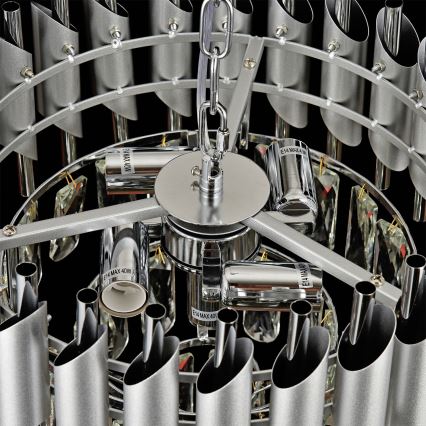 Brilagi - Żyrandol na łańcuchu ECLIPSE 5xE14/10W/230V śr. 38 cm srebrny