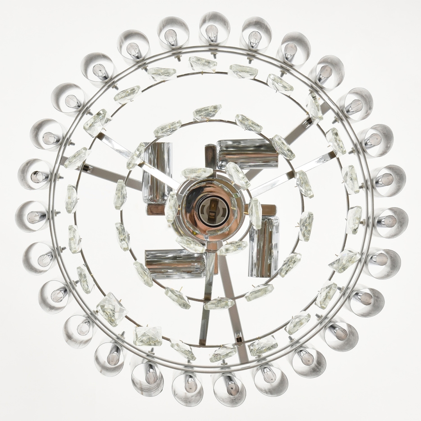 Brilagi - Żyrandol na łańcuchu ECLIPSE 5xE14/10W/230V śr. 38 cm srebrny