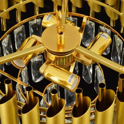 Brilagi - Żyrandol na łańcuchu ECLIPSE 5xE14/10W/230V śr. 38 cm złoty