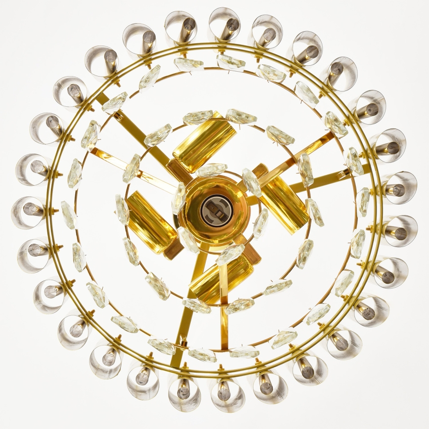 Brilagi - Żyrandol na łańcuchu ECLIPSE 5xE14/10W/230V śr. 38 cm złoty