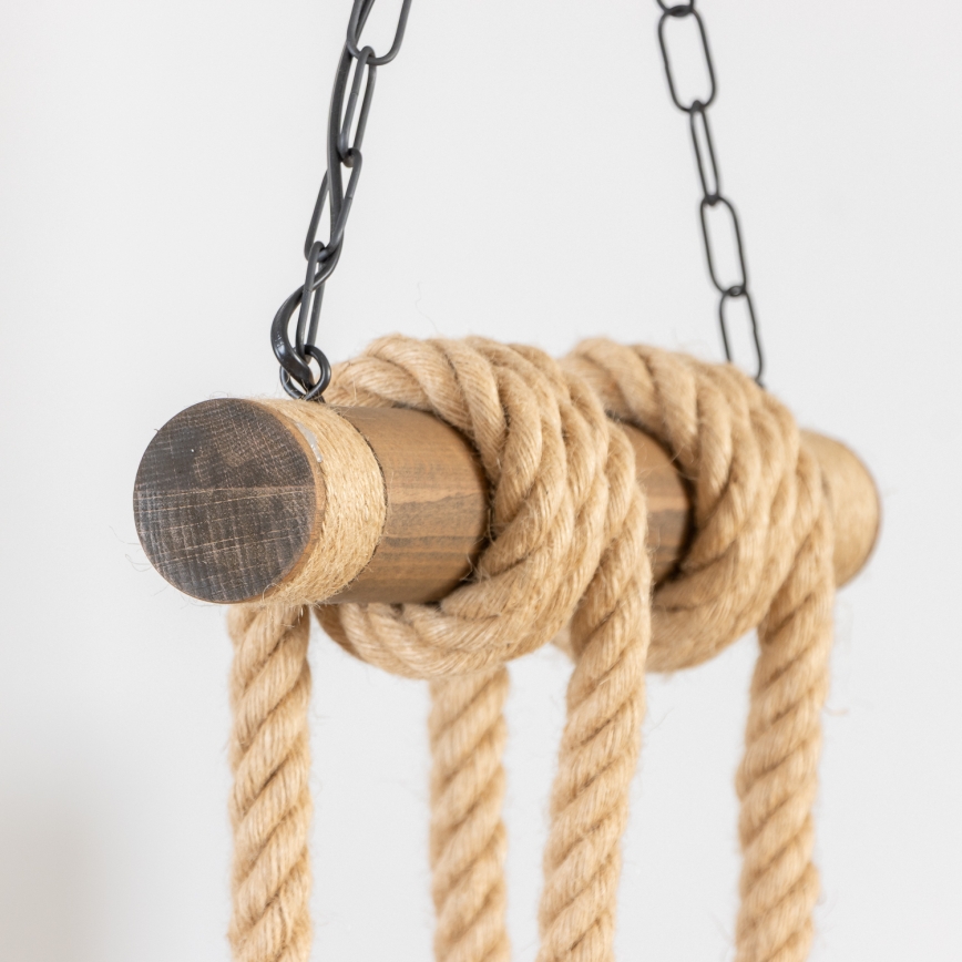 Brilagi - Żyrandol na łańcuchu KOS 4xE27/60W/230V buk