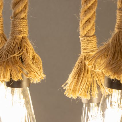 Brilagi - Żyrandol na łańcuchu KOS 6xE27/60W/230V buk