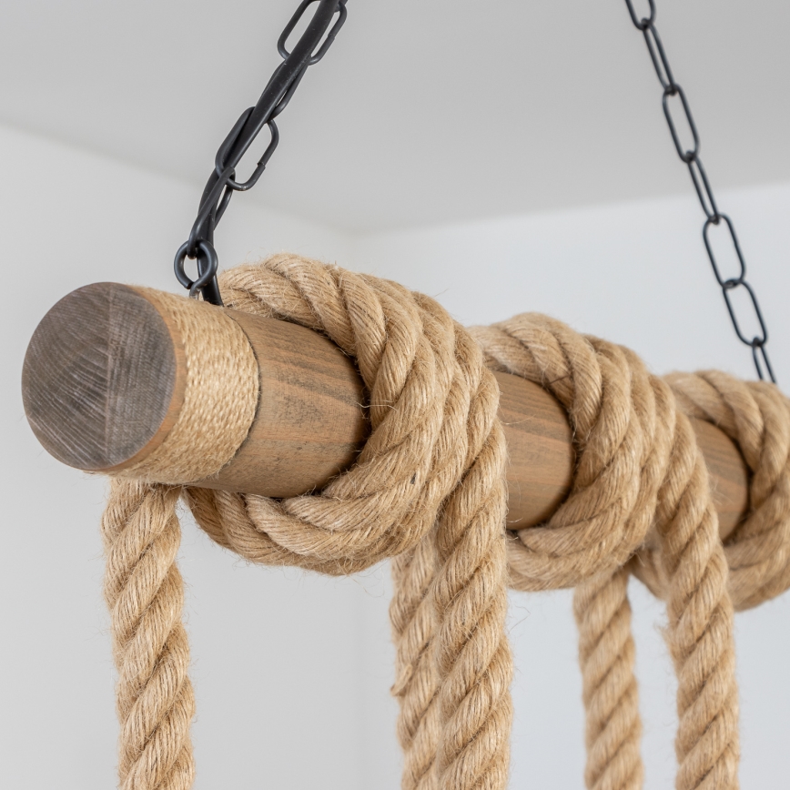 Brilagi - Żyrandol na łańcuchu KOS 6xE27/60W/230V buk