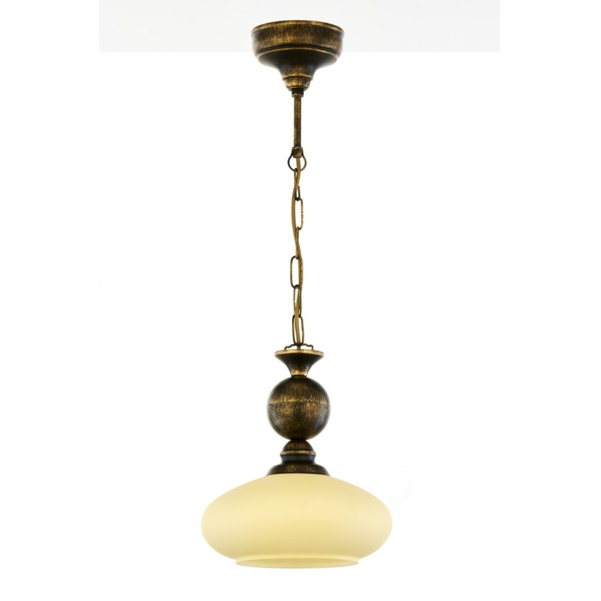 Brilagi - Żyrandol na łańcuchu MOLLERO 1xE27/15W/230V śr. 24 cm brąz/patyna