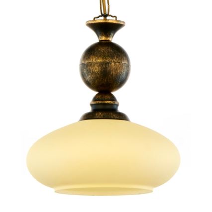 Brilagi - Żyrandol na łańcuchu MOLLERO 1xE27/15W/230V śr. 24 cm brąz/patyna