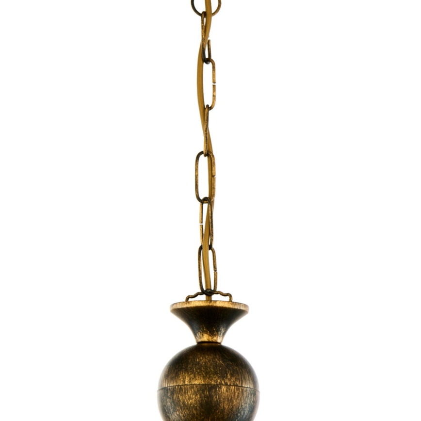 Brilagi - Żyrandol na łańcuchu MOLLERO 1xE27/15W/230V śr. 24 cm brąz/patyna