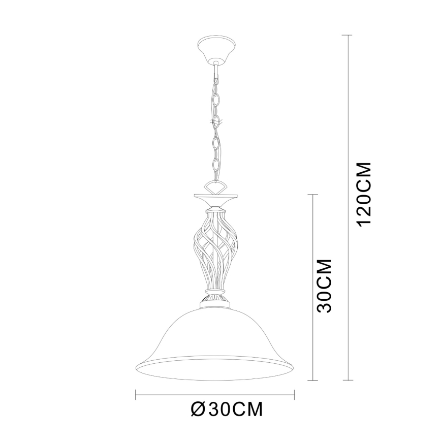 Brilagi - Żyrandol na łańcuchu NOSTALGIA 1xE27/60W/230V