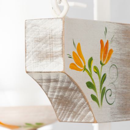 Brilagi - Żyrandol na łańcuchu QUEEN 2xE14/40W/230V buk/kremowy