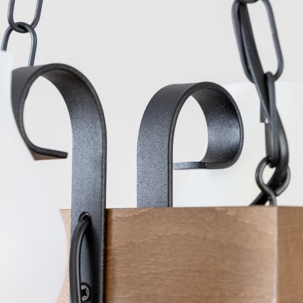 Brilagi - Żyrandol na łańcuchu QUEEN 2xE14/40W/230V buk/orzech