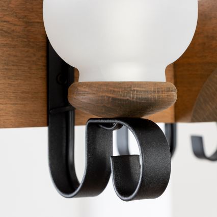 Brilagi - Żyrandol na łańcuchu QUEEN 4xE14/40W/230V buk