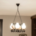 Brilagi - Żyrandol na łańcuchu QUEEN 4xE14/40W/230V dąb