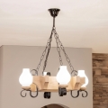 Brilagi - Żyrandol na łańcuchu QUEEN 4xE14/40W/230V dąb
