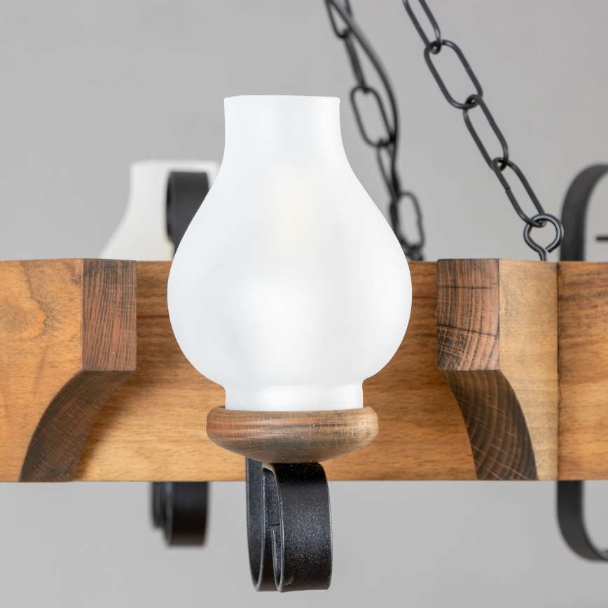 Brilagi - Żyrandol na łańcuchu QUEEN 6xE14/40W/230V buk